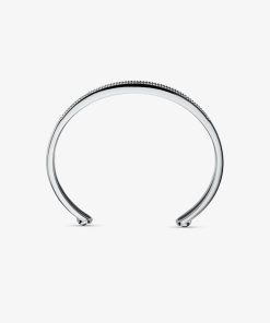 Precious Metal-Plated Sterling Silver Pavé Cuff Jacket - Silver 2a