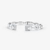Precious Metal-Plated Sterling Silver Pavé Open Hinge Bangle 1a
